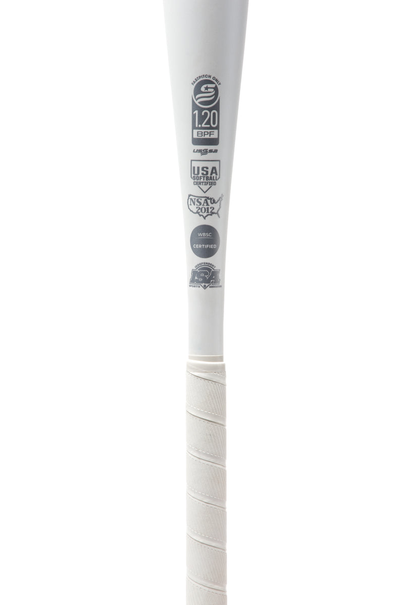 Mizuno F21 Carbon (-10) Composite Fastpitch Softball Bat - White/Mint