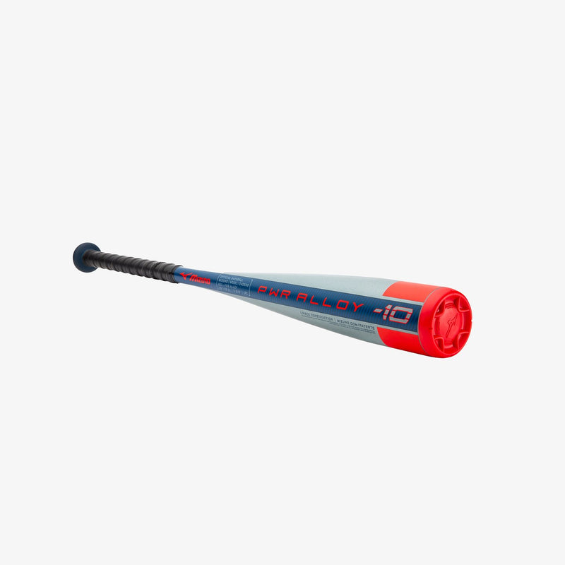Mizuno B21 power Alloy Youth (-10)Composite Baseball Bat - Grey/Red