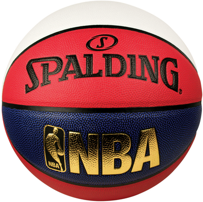 Spalding NBA Logoman Size 6 Indoor/Outdoor Basketball - Red/White/Blue_5028 LOGO SZ6