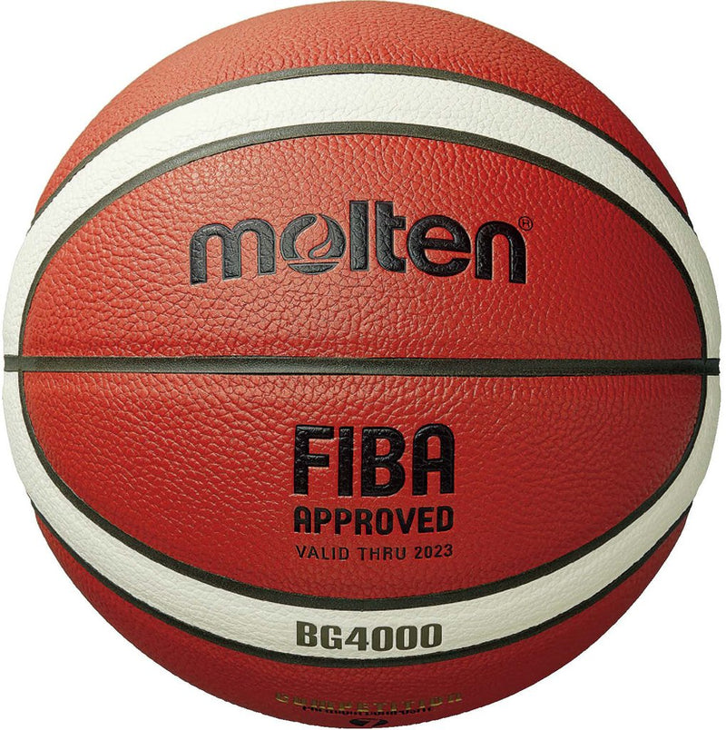 Molten  BG4000 Premium Composite Size 7 Leather Basketball - Orange/Ivory_MB B7G4000