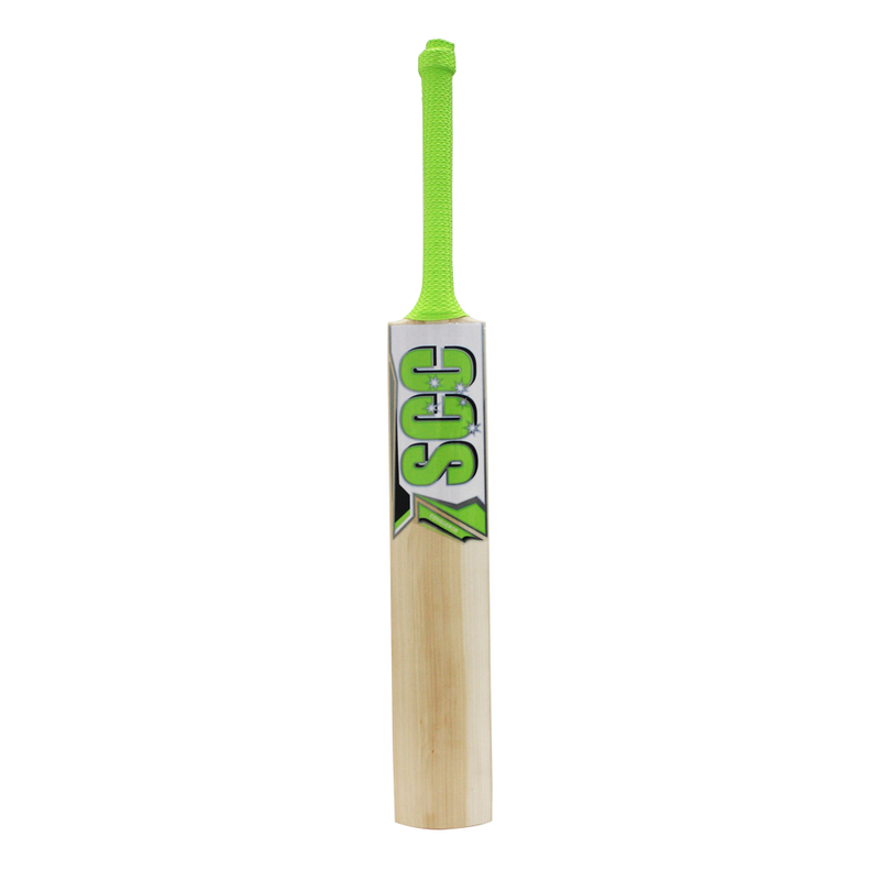 SCC Daniel Sams Elite Conqueror SH Cricket Bat Fluro Green