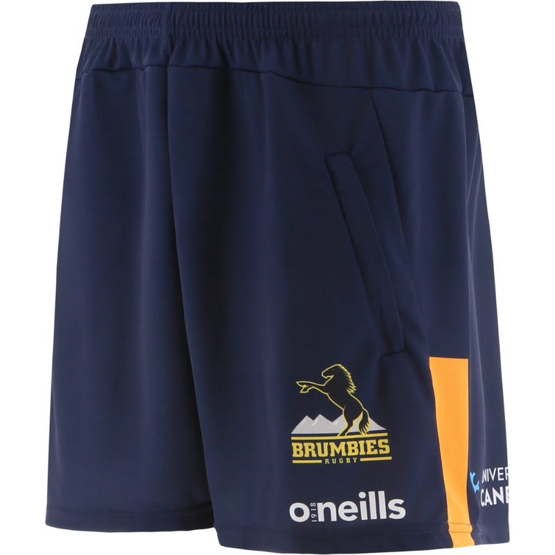 ONeills Brumbies Adults 2022 Training Shorts - Marine/Orange