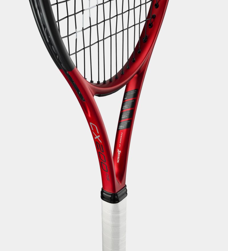 Dunlop CX200 OS 4 3/8 Tennis Racquet - Red/Black
