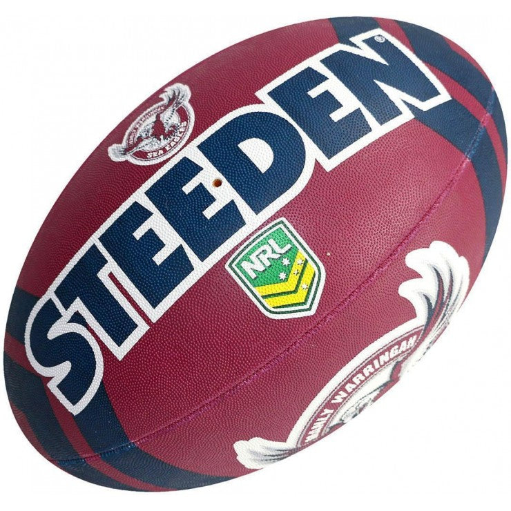 19761-EAG-5_Steeden Manly Sea Eagles Supporter NRL Ball (Size 5)