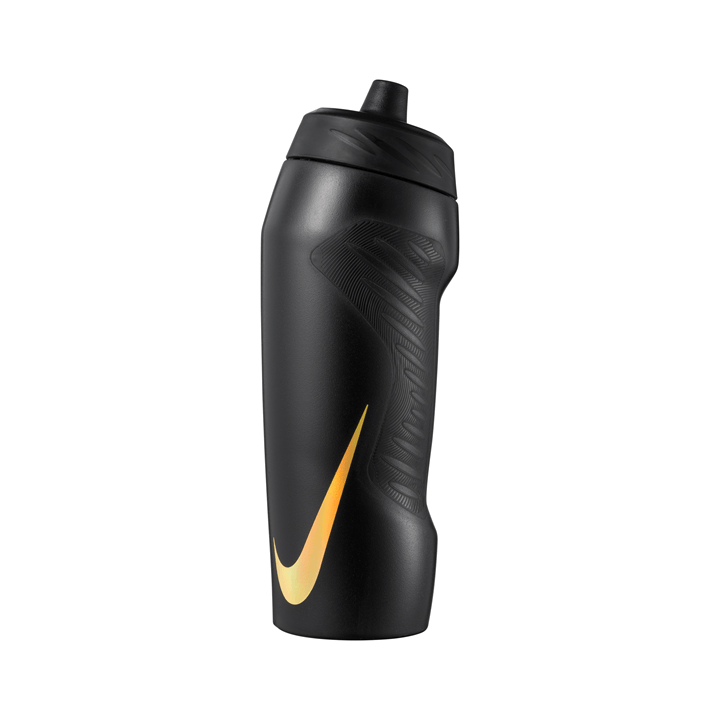 Nike Hyperfuel Water Bottle 24oz - Black/Metallic Gold