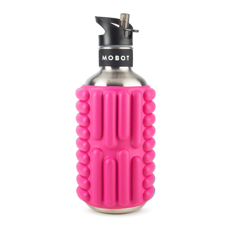 Mobot Big Bertha 1.2L Foam Roller Water Bottle-Pink