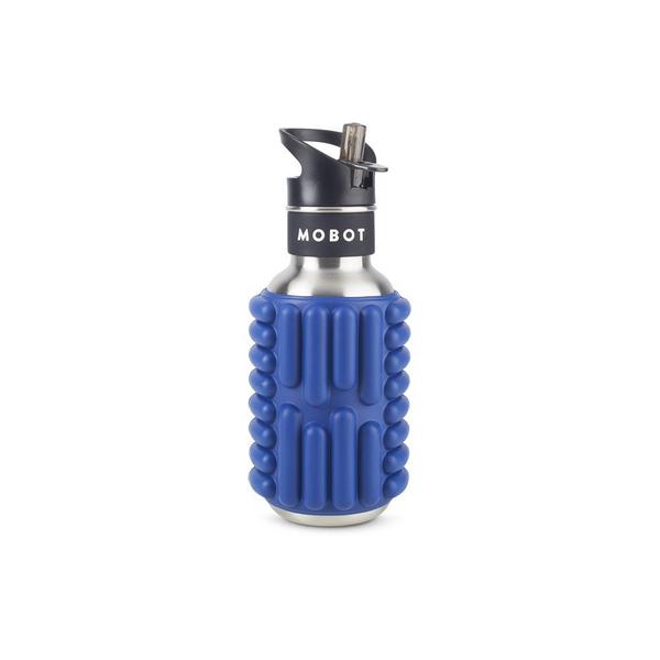 Mobot Firecracker 500ml Foam Roller Water Bottle - Blue Steel