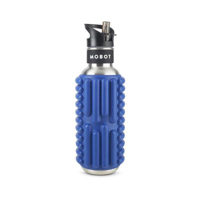 Mobot Grace 700ml Foam Roller Water Bottle - Blue Steel