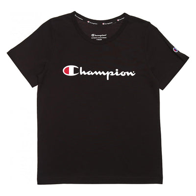 Champion Boys Script Short-Sleeve Tee - Black KXA8N-BLK