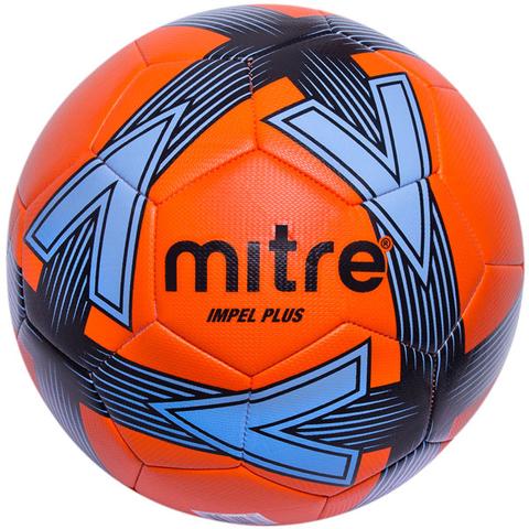 Mitre Impel Plus Soccer Ball - Orange/Sky/Black