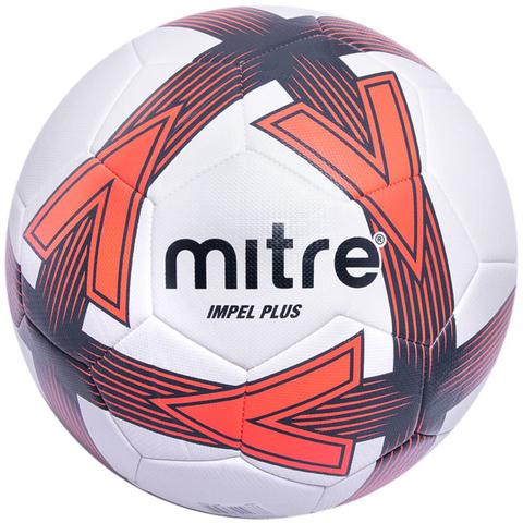 Mitre Impel Plus Soccer Ball - White/Navy/Orange