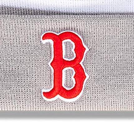 New Era Knit Thin Boston Red Sox Outline Beanie - Grey