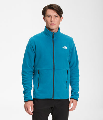 The North Face Mens TKA Glacier Fleece Full Zip Jacket - Banff Blue