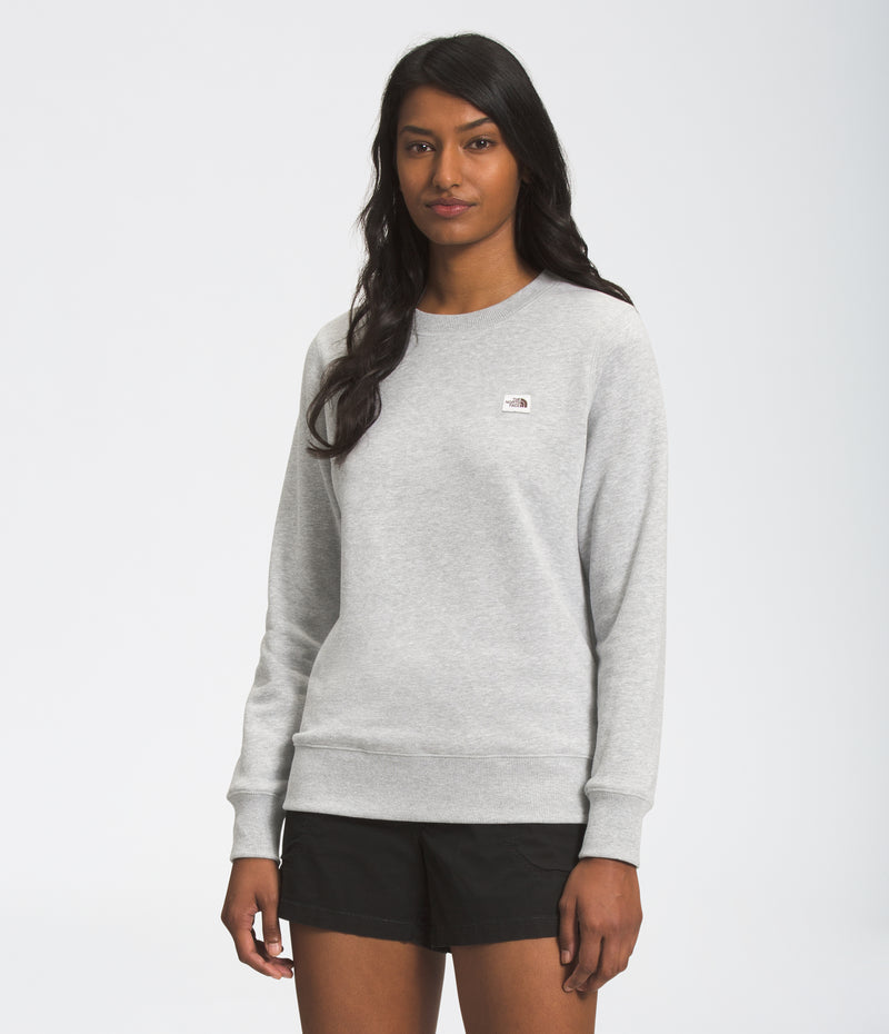 The North Face Womens Heritage Patch Crew - TNF Light Grey Heather