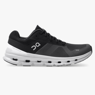 On Cloudflow Men's Running Shoe - Black/White