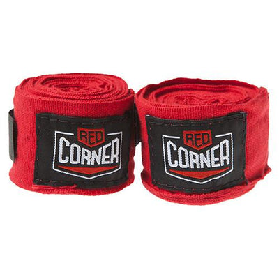 Red Corner Hand Wraps-Red