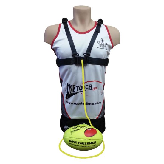 Ross Faulkner One Touch Senior Harness AFL Trainer - Yellow Cord