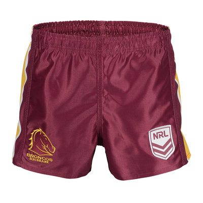 Tidwell Broncos Home NRL Supporter Shorts - Maroon