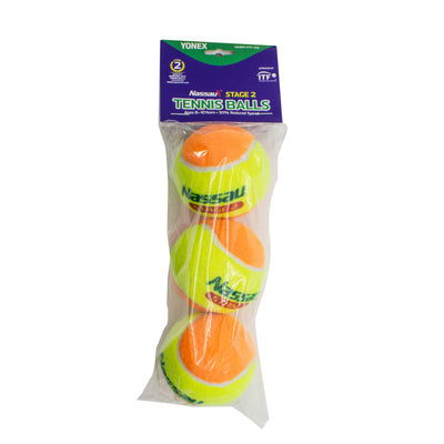 Yonex 3 Pack Stage 2 Tennis Balls_N3S2