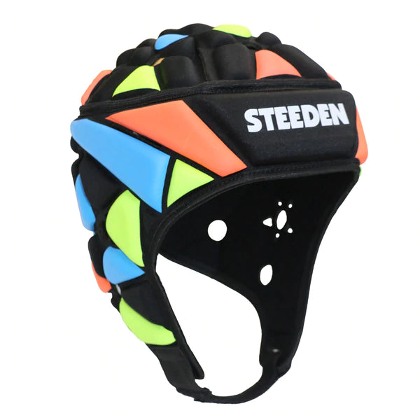 Steeden Blast Headgear - Black/Blue/Orange