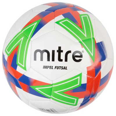 Mitre Impel Futsal Ball - White/Orange/Blue/Black