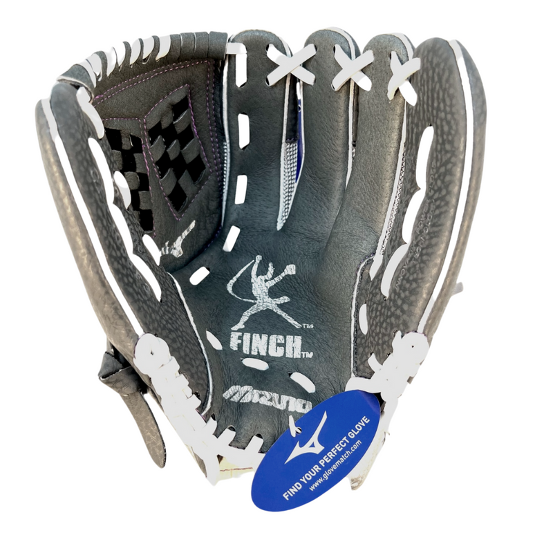 Mizuno Prospect Finch 10 Inch RHT Fastpitch Softball Glove - Grey/Silver