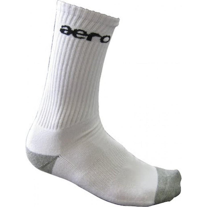 Aero Small 2-5 3Pk Cricket Socks - White