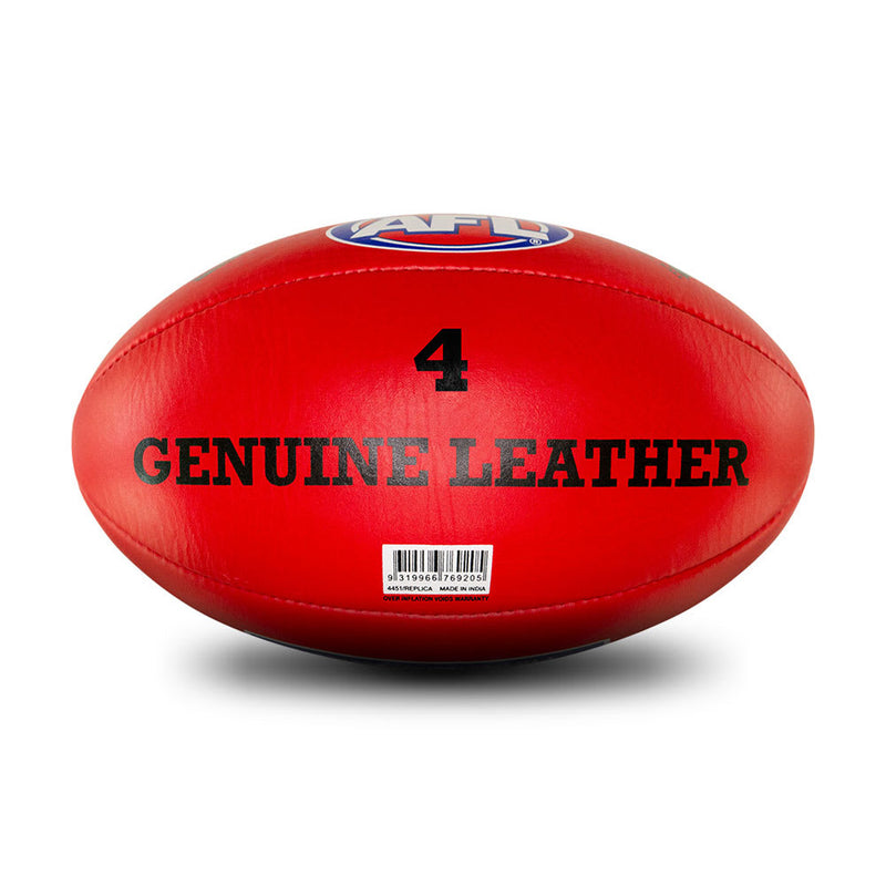 Sherrin Leather Size 4 AFL Training Replica Ball - Red