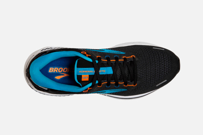 Brooks M Adrenaline GTS 22 D Mens Runnning Shoe - Black