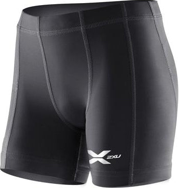 2XU Youth Compression 1/2 Shorts - Black/Black_CA2547B BLK BLK