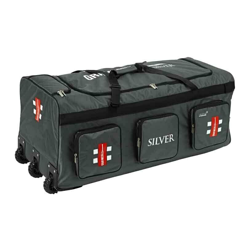 Gray-Nicolls Silver Wheel Bag - Grey