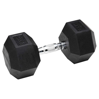 DB-1250-RC_Hce Rubber Hex 25Kg Dumbbell