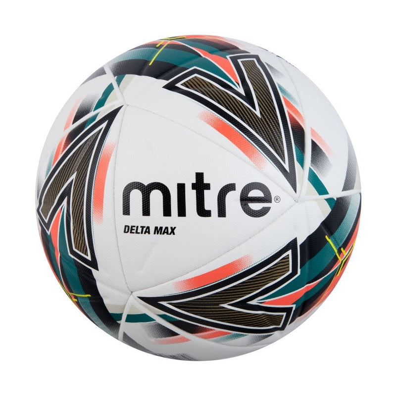 Mitre Delta Max Soccer Ball - White/Orange/Green