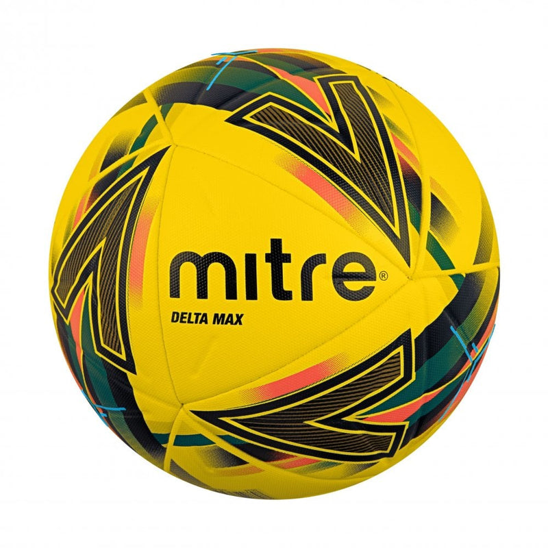 Mitre Delta Max Soccer Ball - Yellow/Orange/Green