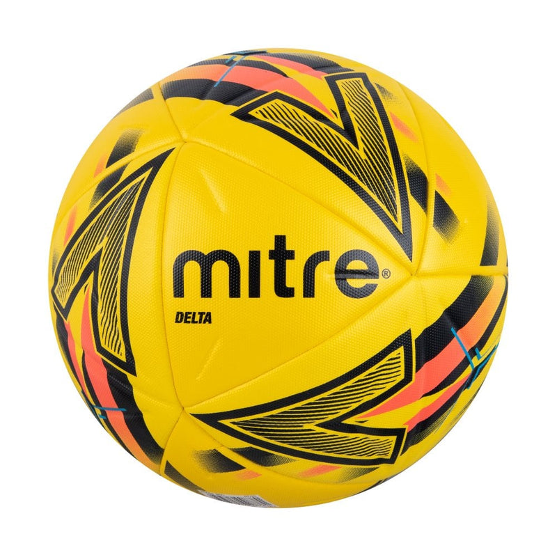 Mitre Delta One Soccer Ball - Yellow/Black/Orange