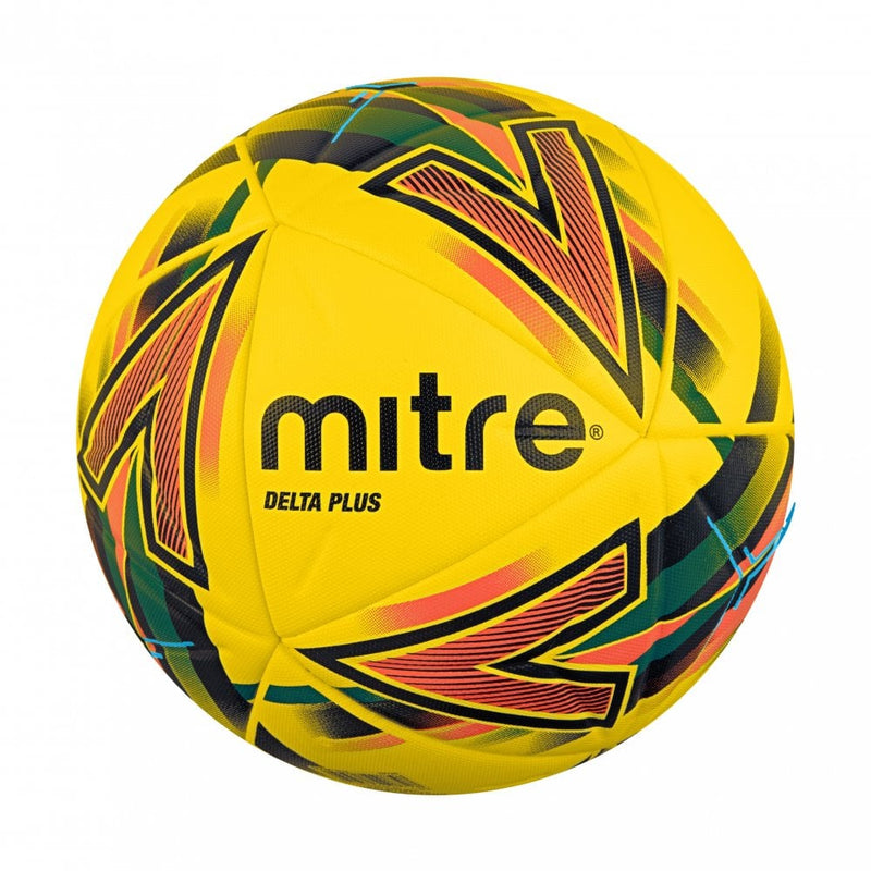 Mitre Delta Plus Soccer Ball - Yellow/Black/Orange