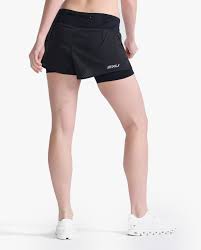 2XU Womens Aero 2-in-1 4 Inch Shorts