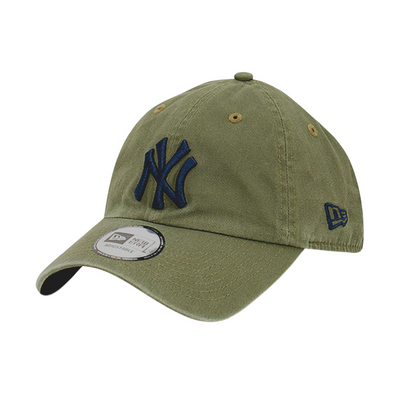 New Era Casual Classic NY Yankees Washed Olive Cap