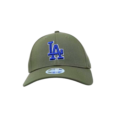 New Era Los Angeles Dodgers Womens 9Forty Cloth Strap Adjustable Cap - Olive