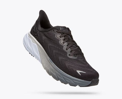 Hoka Womens Arahi 6 Wide Running Shoe - Black/White