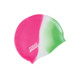 Zoggs Junior Silicone Cap Multi Colour-Pink/White/Green