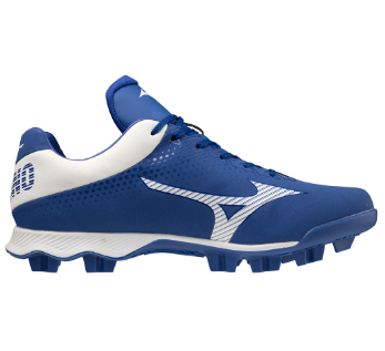 White mizuno deals metal cleats