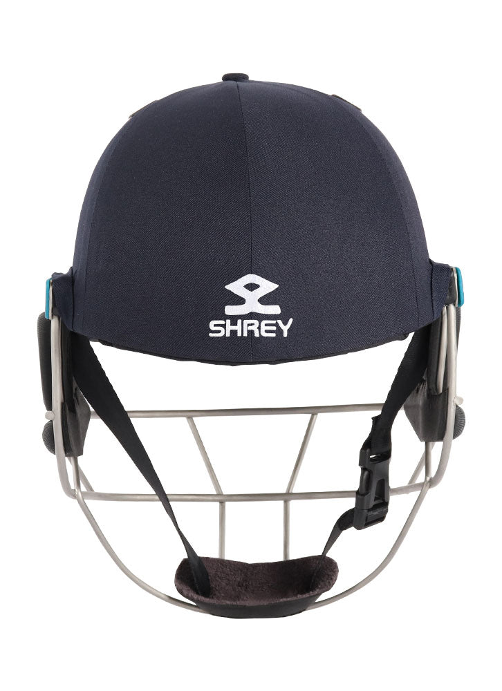 Shrey Master Class Air 2.0 Helmet With Stainless Steel Visor - Navy (Small) CSHMC2S S