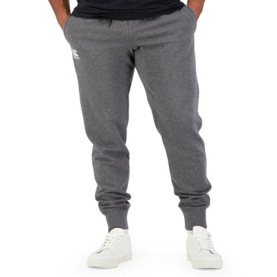 Canterbury Mens Tapered Fleece Cuff Pant - Charcoal Marle
