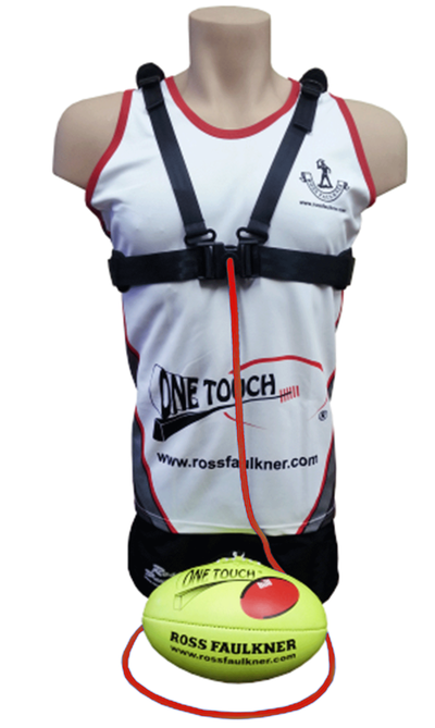 Ross Faulkner One Touch Senior Harness AFL Trainer - Red Cord