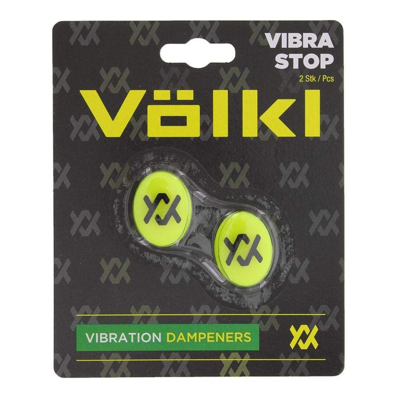 Volkl Vibrastop Vibration Tennis Dampener - Neon Yellow/Black_TAVVFY2P