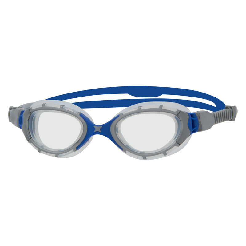 Zoggs Predator Flex Swim Goggles-Silver/Blue/Clear