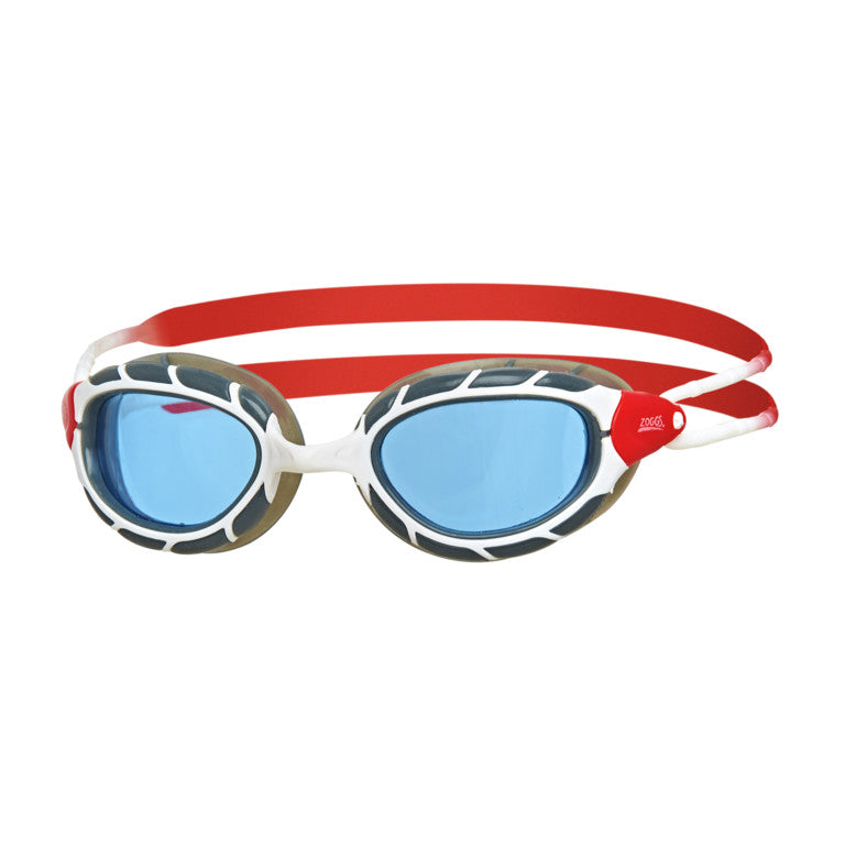 Zoggs Predator Small Swim Goggles - White/Red/Tint