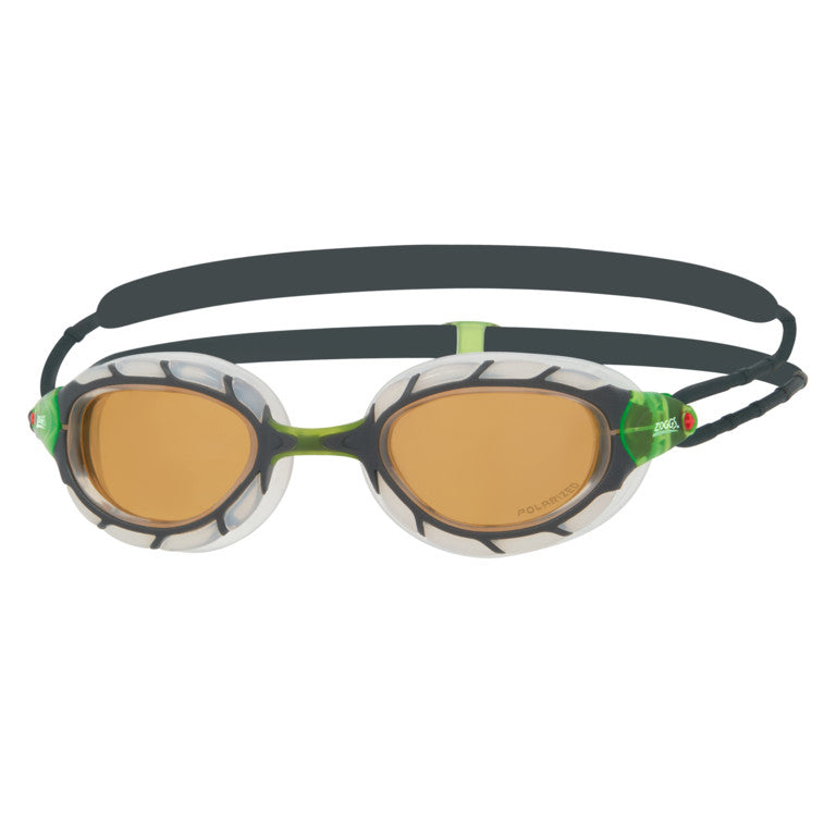 Zoggs Predator Polarized Small Ultra Swim Goggles - Grey/Clear/Copper