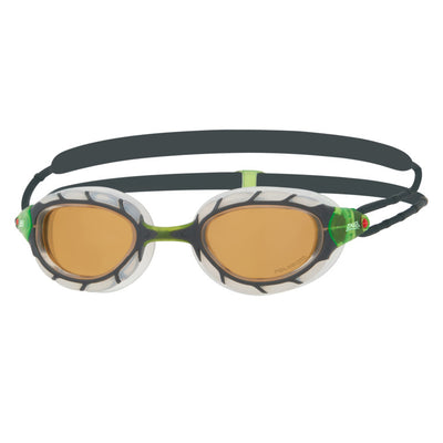 Zoggs Predator Polarized Regular Ultra Swim Goggles - Grey/Clear/Copper
